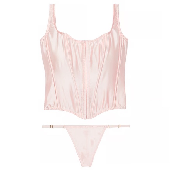 NWT SET•Victoria’s Secret Pink Corset and thong Duo - Picture 2 of 3
